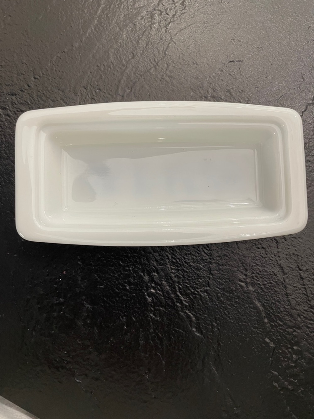 #2 Pyrex Butter Dish Bottom Only White Ceramic Rectangular Dish - Home #2